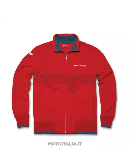 FELPA MOTO GUZZI UOMO ORIGINAL ROSSA Moto Guzzi Store Maglieria