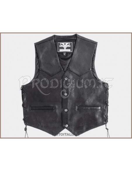 GILET PISTON LACCI UOMO Moto Guzzi Store Gilet pelle