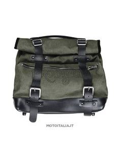 BORSA SX. VERDE MILITARE IN CANVAS SINGOLA PER V7III/ V9/ AUDACE MOTO GUZZI