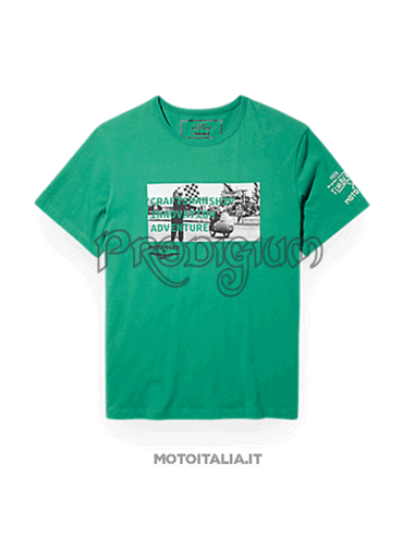 T-SHIRT UOMO FRONT GRAPHIC COL. VERDE MOTO GUZZI X TIMBERLAND®