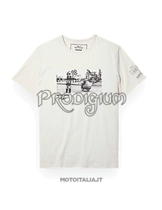 T-SHIRT UOMO FRONT GRAPHIC COL. BIANCO MOTO GUZZI X TIMBERLAND®