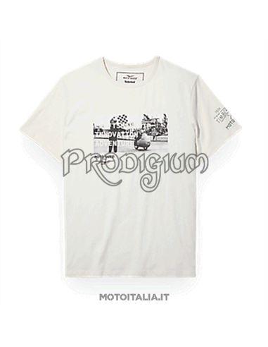 T-SHIRT UOMO FRONT GRAPHIC COL. BIANCO MOTO GUZZI X TIMBERLAND®