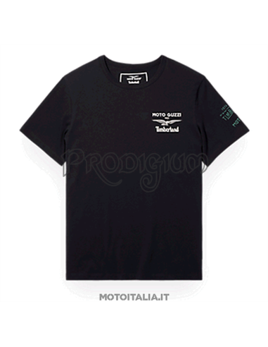 T-SHIRT UOMO COL. NERO MOTO GUZZI X TIMBERLAND® 