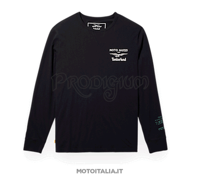 T SHIRT UOMO LS COL. NERO MOTO GUZZI X TIMBERLAND Moto Guzzi