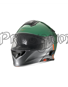 CASCO MODULARE VERDE CON BT MOTO GUZZI
