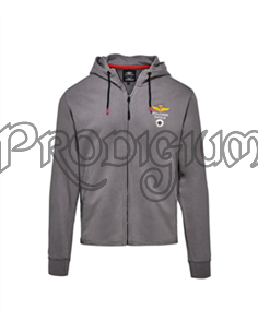 FELPA GRIGIO SCURO CON CAPPUCCIO MOTO GUZZI & AVIAZIONE NAVALE
