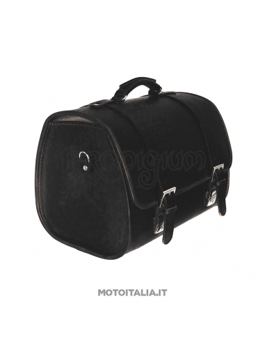 BORSA CUOIO NERO VESPA