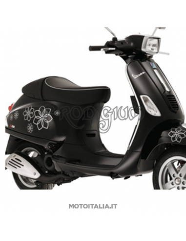 KIT DECALCO FIORI VARIE GRIGIO PER VESPA