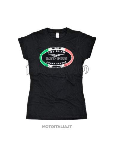 T-SHIRT NERA MOTO GUZZI "THE CLAN