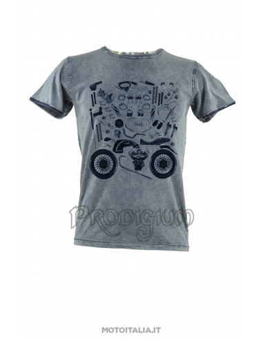 T-SHIRT MOTO GUZZI UOMO "CUSTOM PUZZLE"