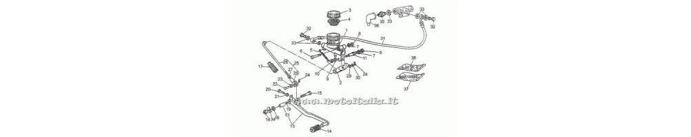 Kit Riparazione POMPA FRENO POSTERIORE Guzzi 1000 SP II 1978-1983 850 T5 1983-1988 750 S3 1975 1976 1000 California II 1982-1994