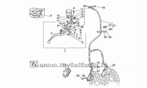 Moto Guzzi Parts-Sport-1100 1999-2001 Mandello-brake system ant