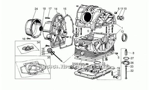 ricambio per Moto Guzzi V35 - V 50 Acc. Elettronica 350-500 1977-1980 - Coperchio grezzo - GU19003400