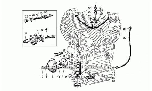 Moto-Guzzi V35 Spare Parts - 50 V Acc. Electronics 350-500-1977-1980 Oil Pump