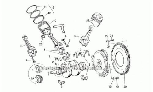 Parts Moto Guzzi V35-C - V 50 C-350 1982-1986 Crankshaft