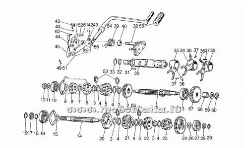 Parts Moto Guzzi V35-C - V 50 C-350 1982-1986 Change