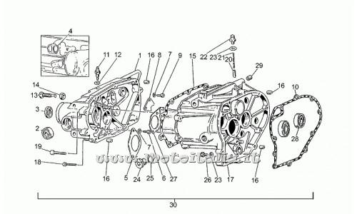 Parts Moto Guzzi-Carabinieri 1990-1991-PA-350 gearbox