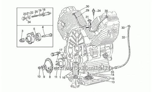 Moto Guzzi Parts Florida 350-1986-1990-oil-filter pump