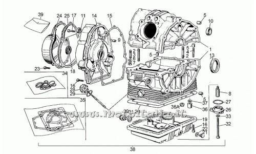 Moto Guzzi Parts II-350 1981-1985-Carter engine