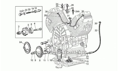 Moto Guzzi Parts II-350 1981-1985 oil-pump