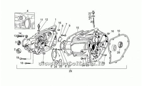 Parts Moto Guzzi 350-II from 1981 to 1985-gearbox