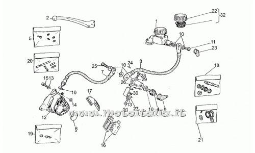 Moto Guzzi Parts II-350 1981-1985 front-brake master