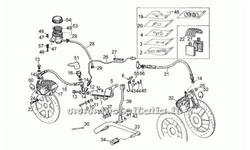 Parts Moto Guzzi 350-II from 1981 to 1985-rear brake pump