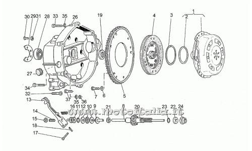 ricambio per Moto Guzzi III 350 1985-1987 - Rosetta zigrinata 6,4x10x0,7 - GU14217901