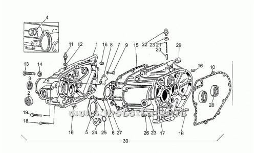 Parts Moto Guzzi 500-PA-1992-2001 Gearbox
