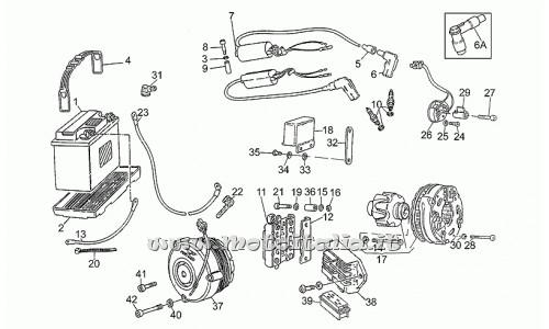 Parts Moto Guzzi 500-PA-1992-2001 Battery