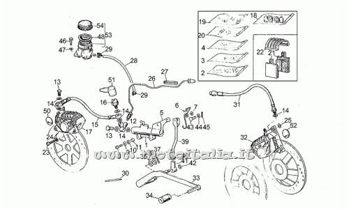 Motorcycle Parts Guzzi 650 Custom-1982-1985-ant.sx brake system - post
