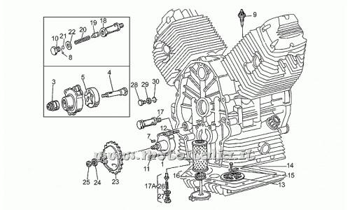 ricambio per Moto Guzzi Florida 650 1986-1992 - Albero pompa olio - GU19147820