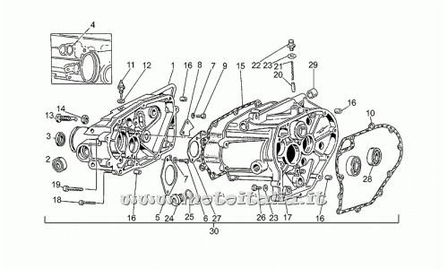 Parts Moto Guzzi-Police-PA NuovoTipo 650-1988-1995 Gearbox