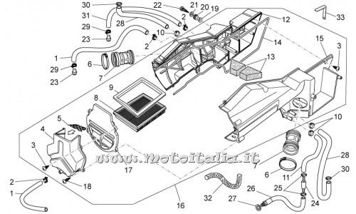 ricambio per Moto Guzzi V7 Racer 750 2011 - Staffa supporto filtro - GU31112965