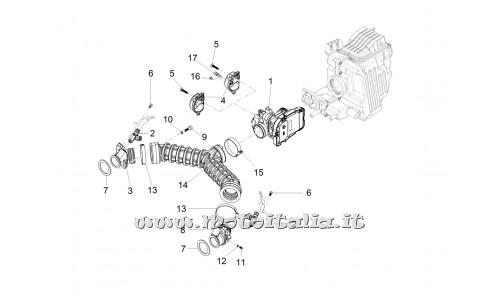 Moto-Guzzi V7 Racer Parts 750 2012-2013-Throttle body