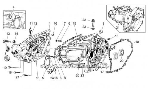 Ricambi Moto Guzzi-V7 Racer 750 2012-2013-Scatola cambio
