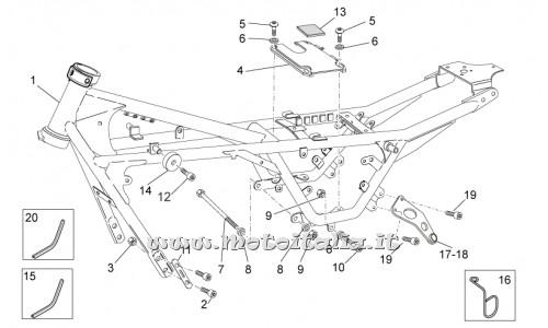 ricambio per Moto Guzzi V7 Racer 750 2012-2013 - Vite TBEI M8x16 - GU98350416