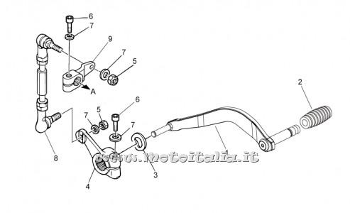Parts Moto Guzzi V7-Special - 750 2012-2013 Stone-Shift lever
