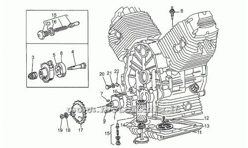 Moto Guzzi Parts PA-750 1992-1996 Old-type oil pump