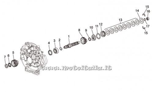 Parts Moto Guzzi Bellagio 940-2007-2013-clutch shaft