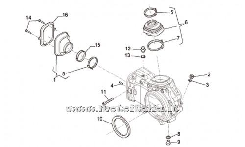 Parts Moto Guzzi Bellagio 940-2007 to 2013-Rear-Ceiling Box Transmission