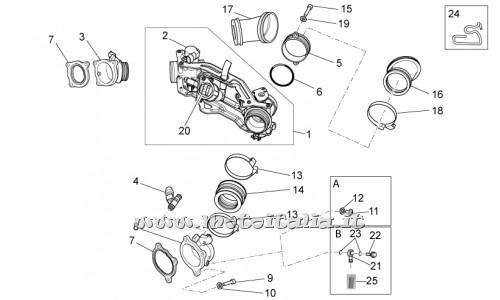 Motorcycle Parts Guzzi Stelvio 1200 8V-STD - NTX-2011-2015 Throttle body