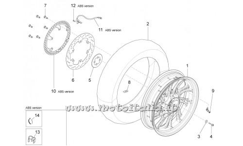 Motorcycle Parts Guzzi Stelvio 1200 8V-STD - Rear wheel II-NTX 2011-2015