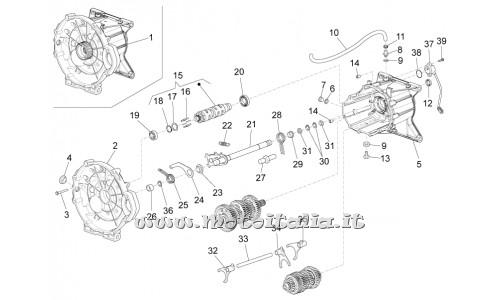 Parts Moto Guzzi California 1400 Custom ABS-USA-CND-2015 Change cpl. - Selector - Desmodromic