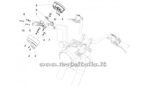 ricambio per Moto Guzzi California 1400 Custom ABS 2012 - 2013 - Copertura anteriore - B063936