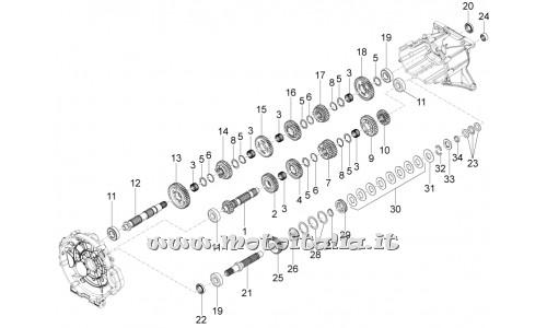 Parts Moto Guzzi California 1400 Custom ABS-2012-2013-Components gear - gear