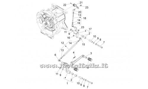 Parts Moto Guzzi California 1400 Custom ABS-2012-2013-Shift lever