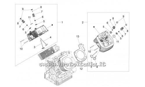 Motorcycle Parts Guzzi California 1400 Custom ABS-2012-2013-Head - valves
