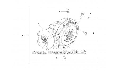 Parts Moto Guzzi California 1400 Custom ABS-2012-2013-back transmission - components
