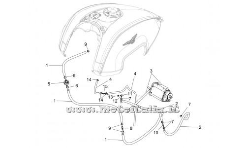 Parts Moto Guzzi California 1400 Custom ABS-2012-2013-plant fuel vapor recovery